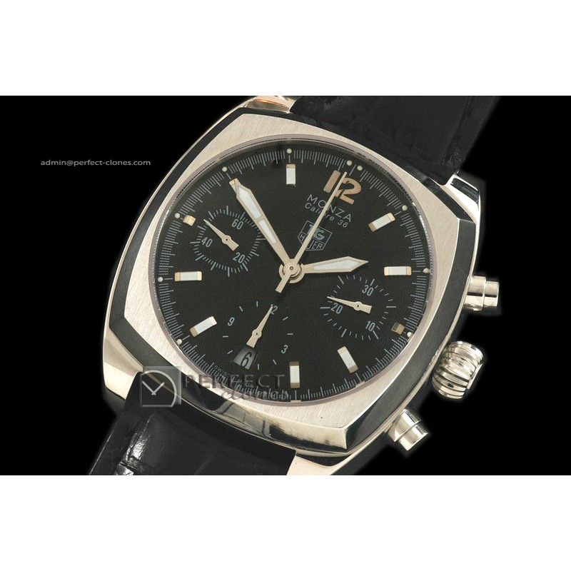TG10033 Monza Chronograph SS/LE Stk Black Asia 775Chronos