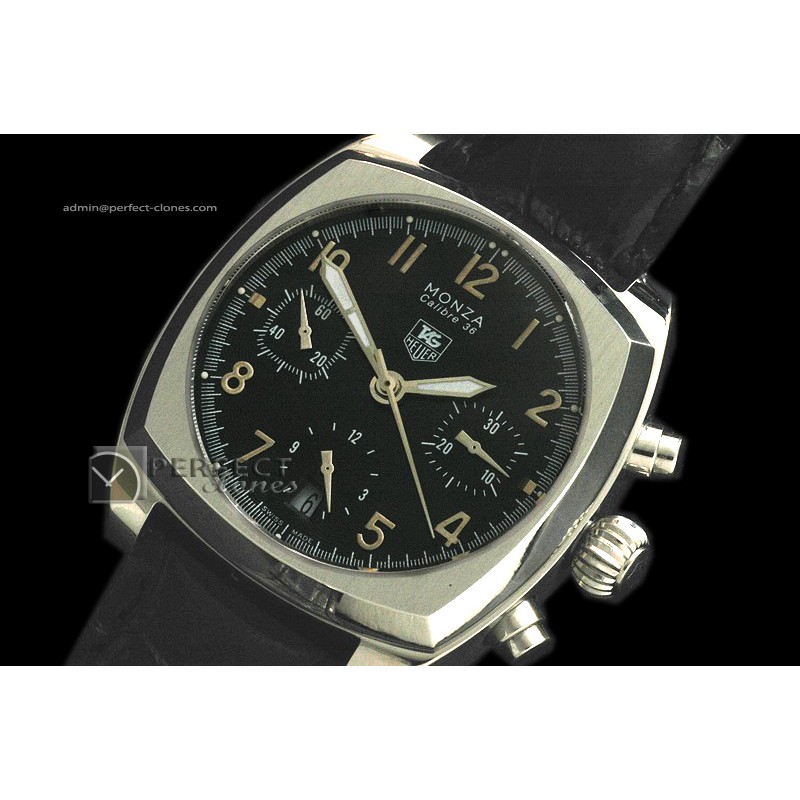 TG10032 Monza Chronograph SS/LE Num Black Asia 775Chronos