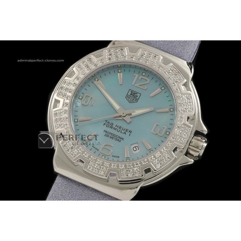 TG10034 Formula 1 Ladies MOP Blue Swiss Quartz