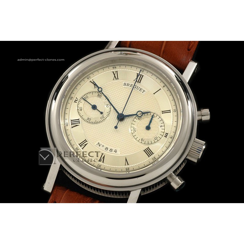 BR10012 Classique Chronograph SS Cream Manual Working Chronos