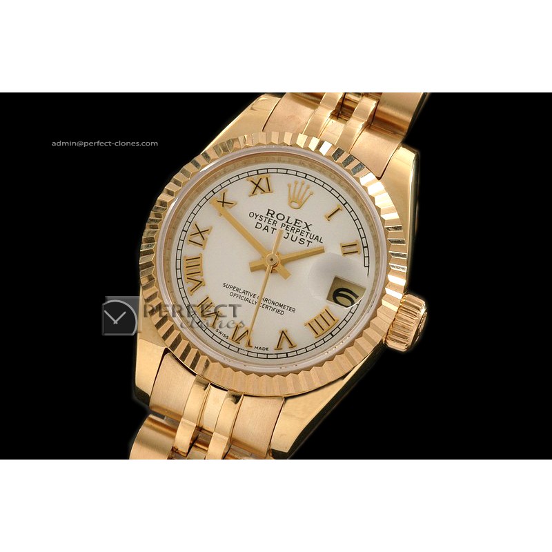 RDJLF10015 FG White Dial Roman Markers Eta 2671-2