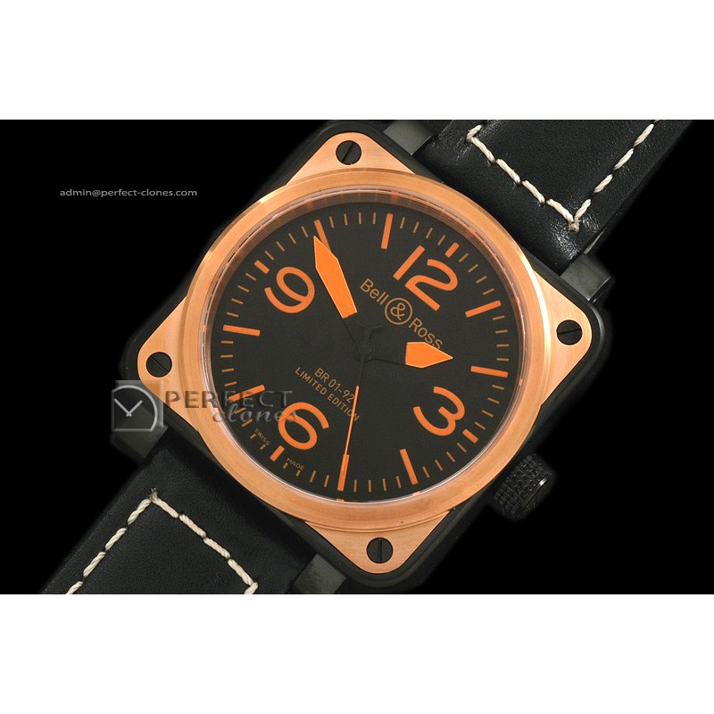BO01005 BR Instrument 01-092 PVD/RG Black/Orange 39mm Asia 21J