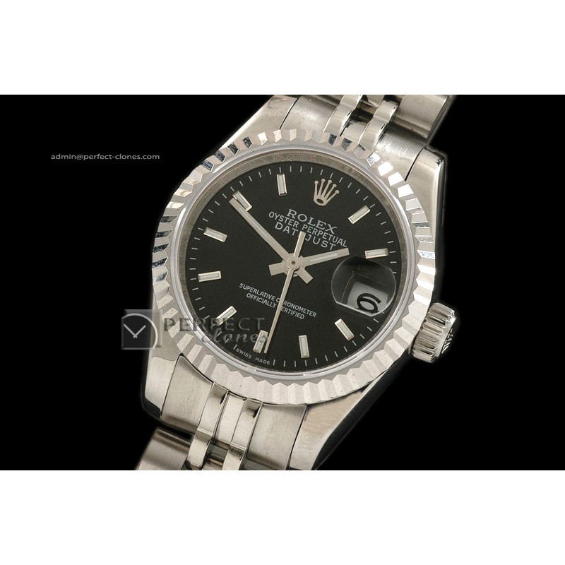 RDJLS10010 SS Black Dial Jubilee Stick Marker Swiss Eta 2671-2