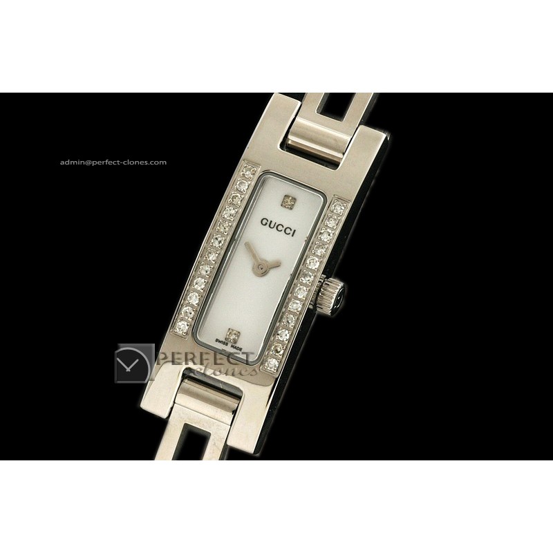 GU10006 3905 Series Diamonds MOP White c/w Boxset, Real Diamonds