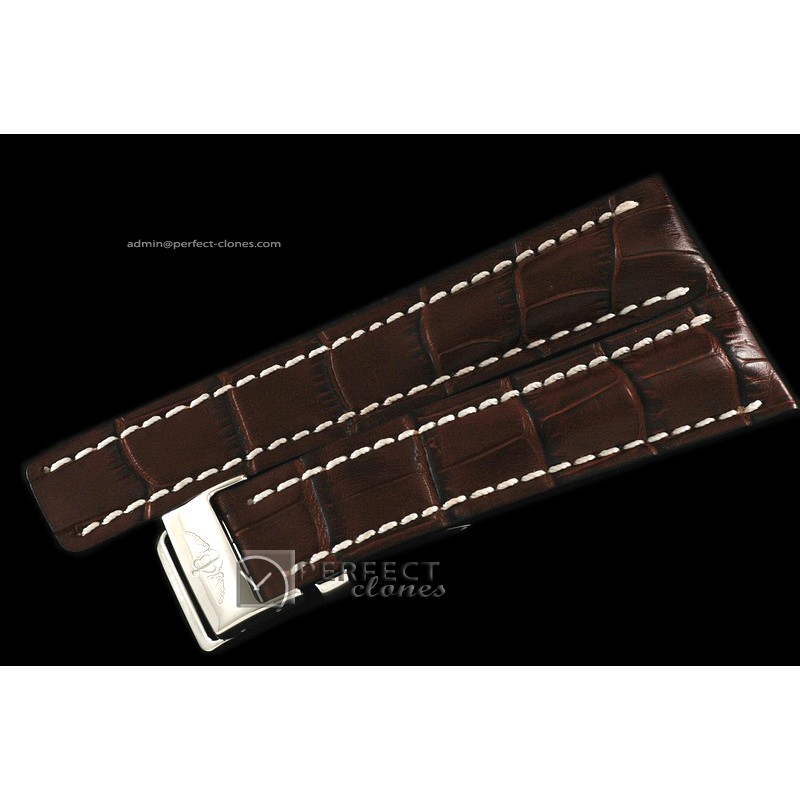 BLA10103 Leather strap Brown W/Deployant - For 46 - 49mm watches