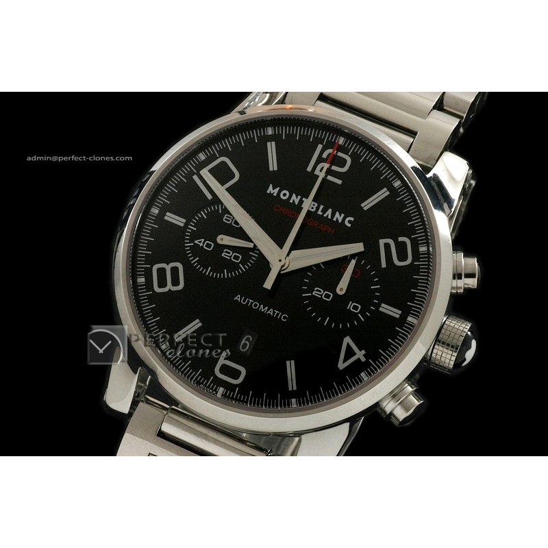 MB10012 Timewalker Pilot Chrono SS Black Asia 77528800bph