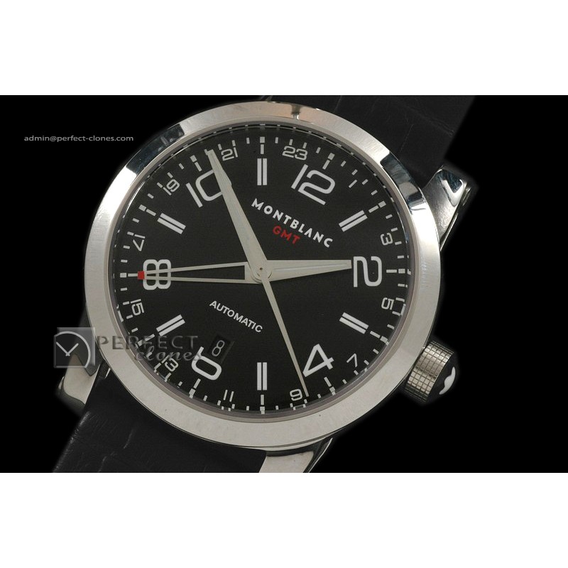 MB10019 Timewalker GMT SS/LE Black Swiss Eta 2836-2