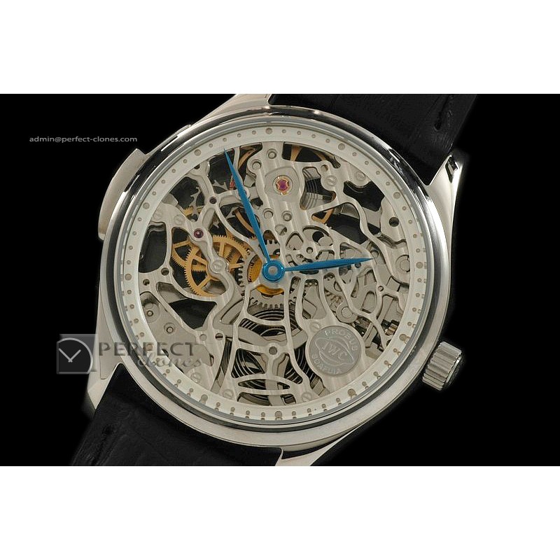IW01003 Min Repeater SS Decorated Skeleton Dial/Bridges Unitas