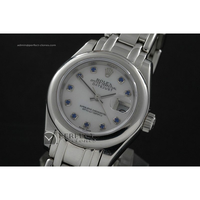 RDJLS10018 SS Masterpiece MOP White Dial Ruby Markers Eta 2671