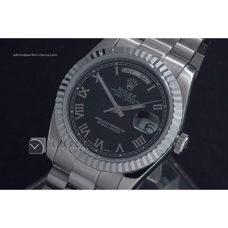 RLDDS10006 SS Black Dial Roman Marker Swiss Eta 2836-2