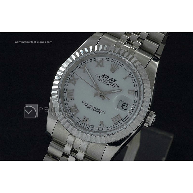 RDJMS10022 SS White Dial Roman Markers Eta 2836-2