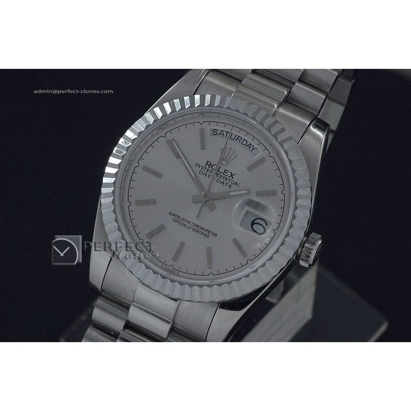 RLDDS10008 SS Silver Tux Dial Sticks Marker Swiss Eta 2836-2