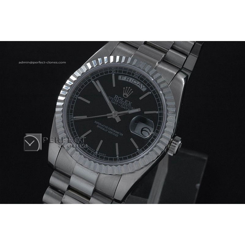 RLDDS10007 SS Black Dial Stick Marker Swiss Eta 2836-2