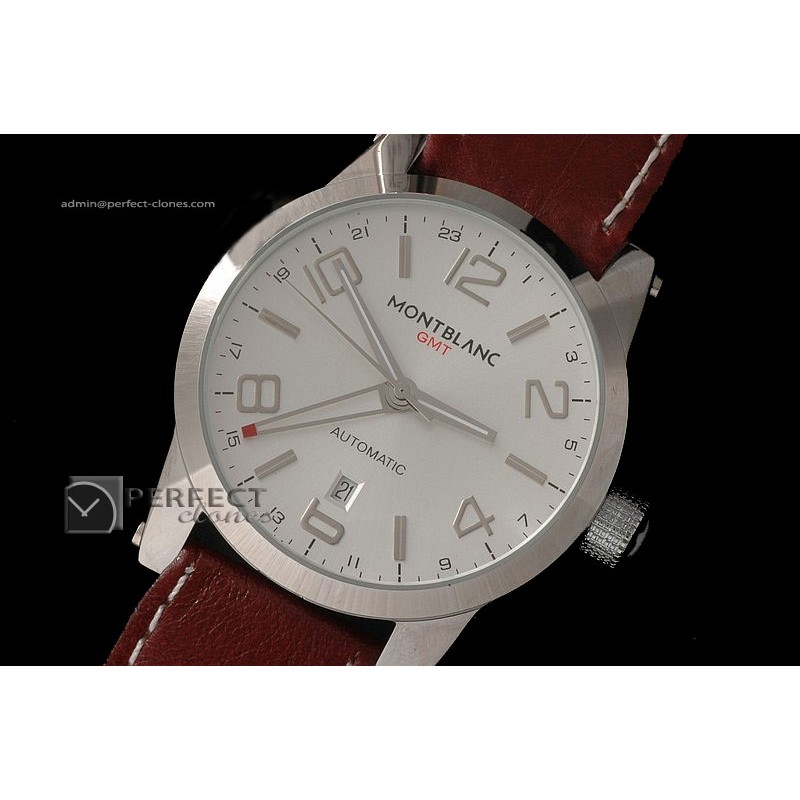 MB10003 Timewalker GMT White in Leather
