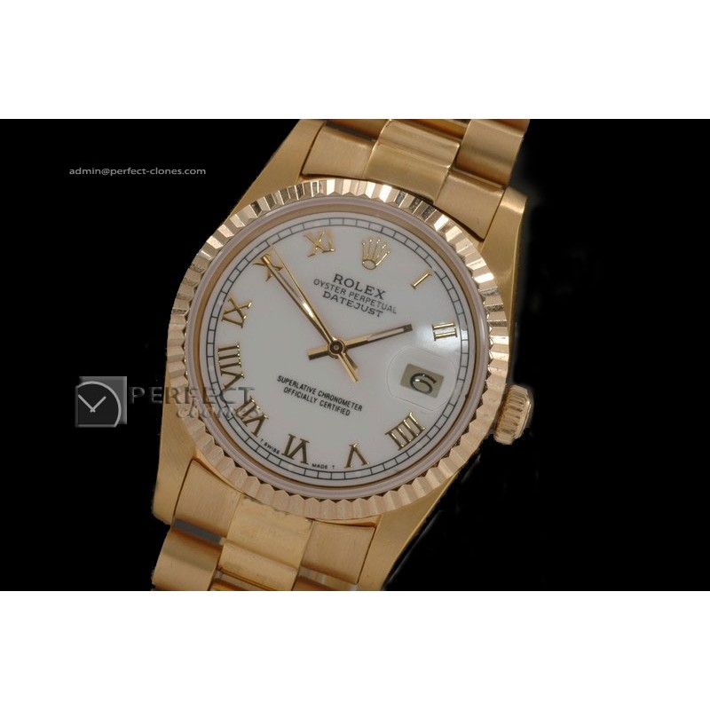 RDJMF10005 FG White Dial Roman Markers Swiss Eta 2836-2