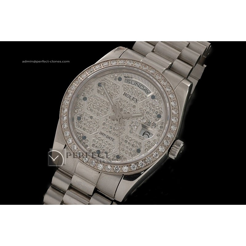 RLDDS1002SS Full Diamonds Dial/Bezel Ruby Markers Eta 2836-2