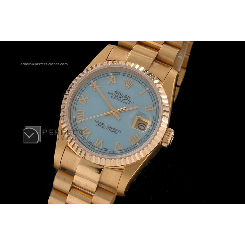 RDJMF10011 FG Sky Blue Dial Roman Markers Swiss Eta 2836-2