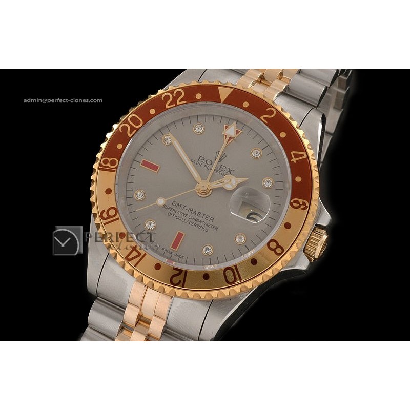 RLGT10003 GMT Master TT Silver Dial Jubilee TT Bezel Eta 2836-2