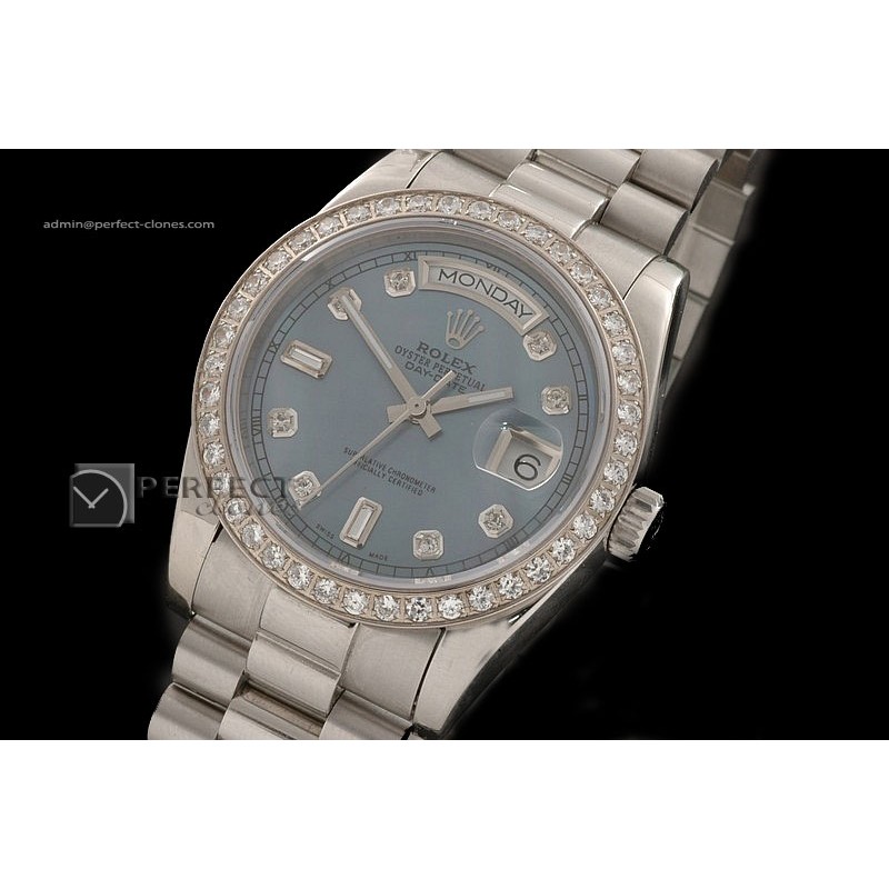 RLDDS1003SS Ice Blue Dial Diamond Markers/Bezel Eta 2836