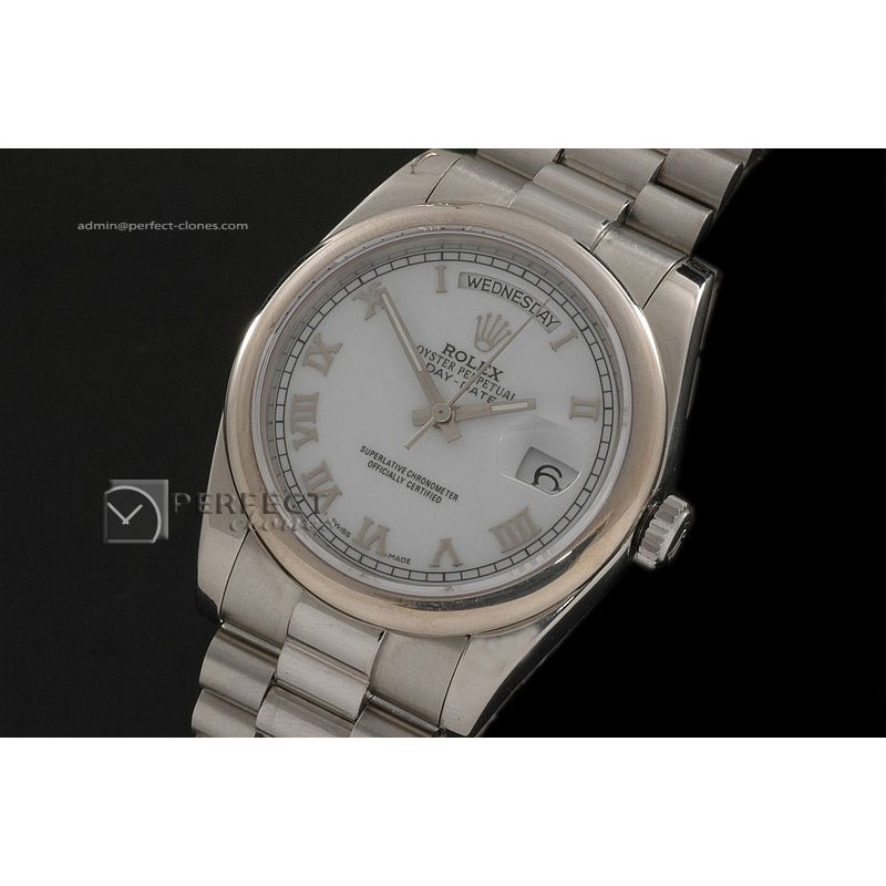 RLDDS10058 SS White Dial Roman Marker Swiss Eta 2836-2