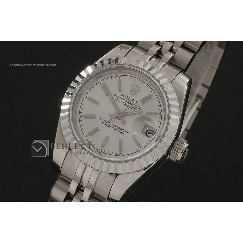RDJLS10052 SS Silver Tux Dial Jubilee Stick Marker Swiss Eta 267