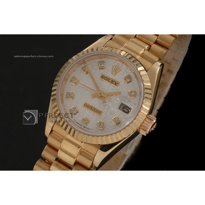 RDJLF10012 FG Silver Jub Dial Diamond Markers Eta 2671-2