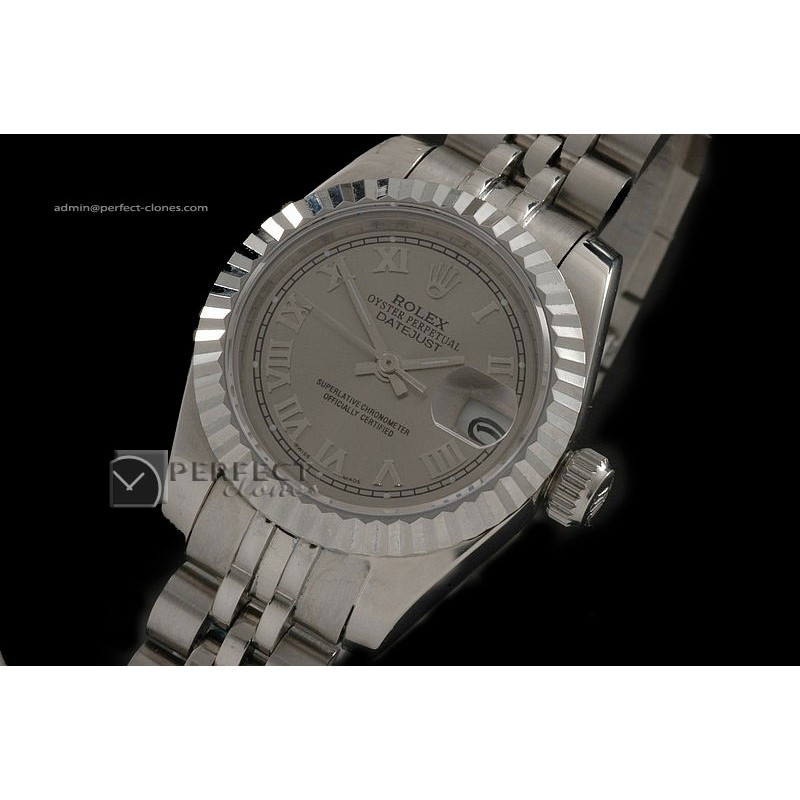 RDJLS10042 SS Jub Grey Roman Swiss Eta 2671-2