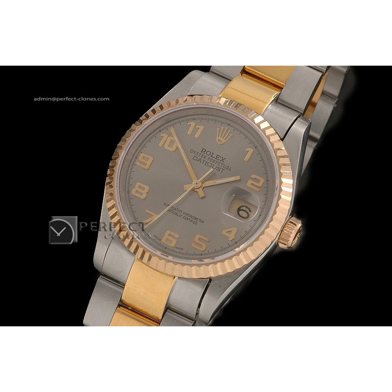 RDJMT10031 TT Grey Dial Num Markers Osyter Eta 2836-2