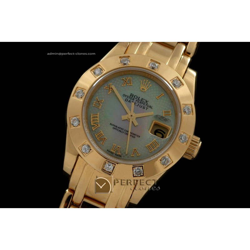 RDJLF10042 FG Masterpiece MOP Pink Dial Roman Markers Eta 2671