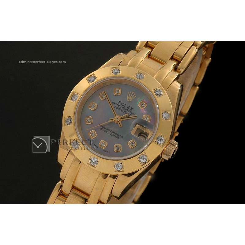 RDJLF10041 FG Masterpiece MOP Blue Dial Diamond Markers Eta 2671