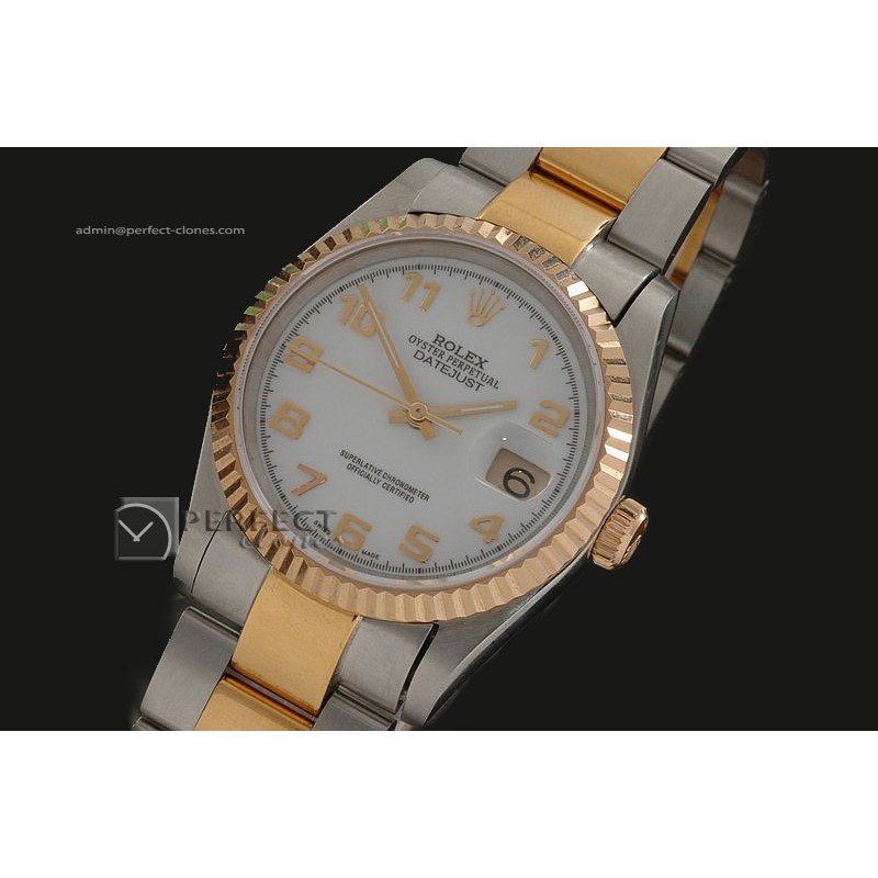 RDJMT1003TT White Dial Num Markers Osyter Eta 2836-2