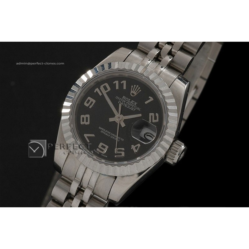 RDJLS10059 SS Black Dial Jubilee Numeral Marker Swiss Eta2671