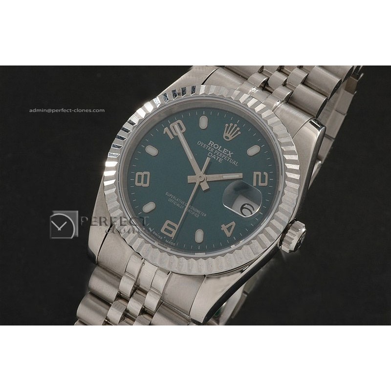 RDJMS10032 SS Green Dial Num/Stk Markers Eta 2836-2