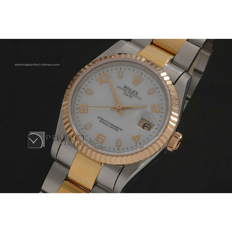 RDJMT10034 TT White Dial Num/Stk Markers Osyter Eta 2836-2