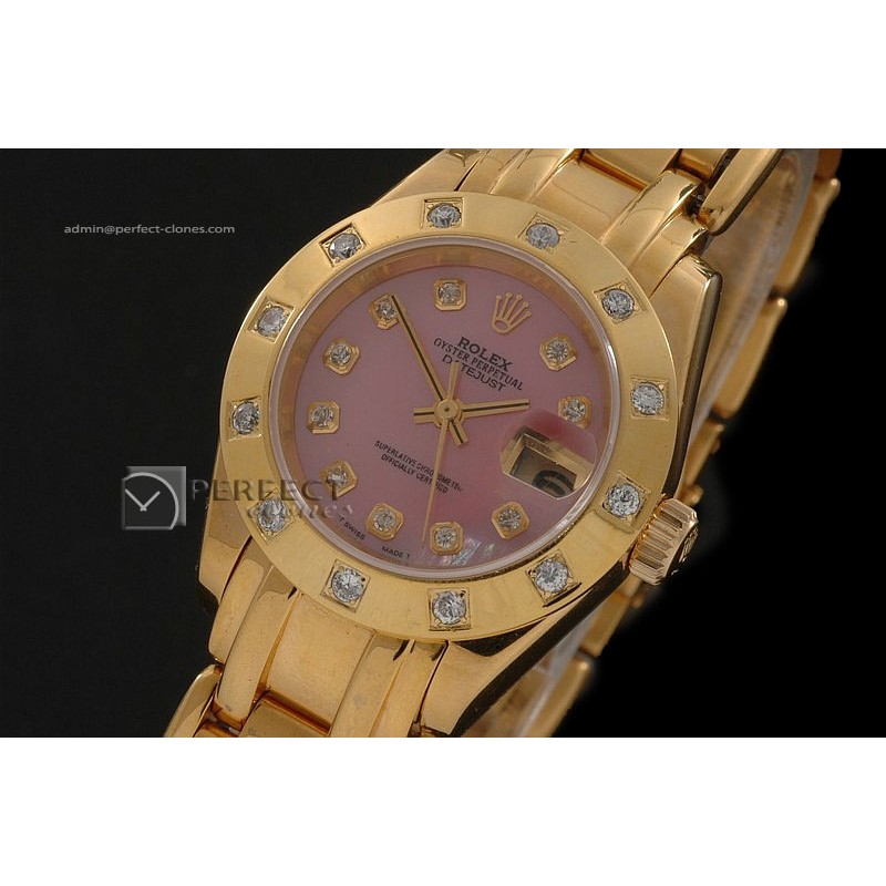 RDJLF10043 FG Masterpiece MOP Pink Dial Diamond Markers Eta 2671