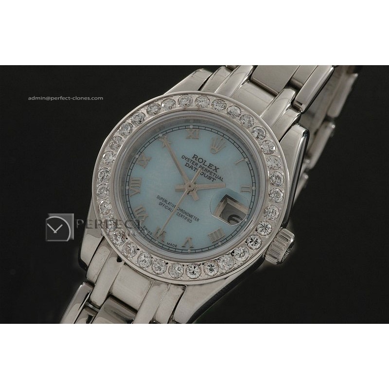 RDJLS10026 SS Masterpiece MOP Blue dial Roman Markers Eta 2671