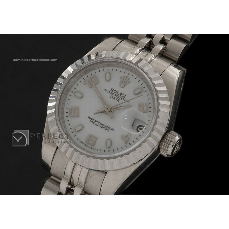 RDJLS10062 SS White Dial Jubilee Num/Stk Marker Swiss Eta2671