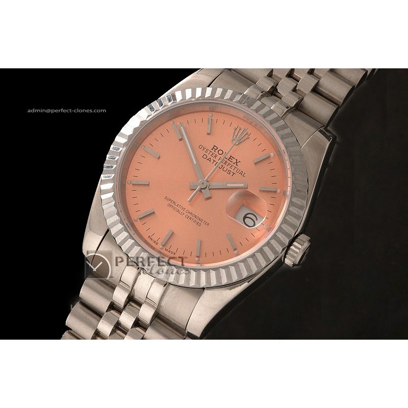RDJMS10035 SS Salmon Dial Stick Markers Eta 2836-2
