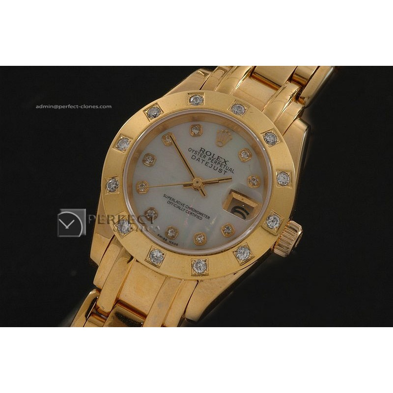 RDJLF10048 FG Masterpiece MOP Pink Dial Roman Markers Eta 2671