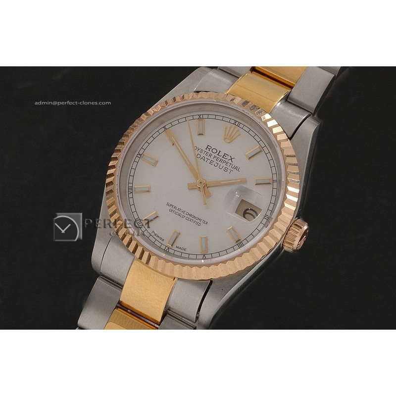 RDJMT10039 TT White Dial Stick Markers Osyter Eta 2836-2