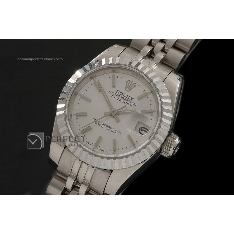 RDJLS10064 SS White Dial Jubilee Stick Marker Swiss Eta2671
