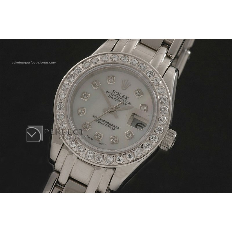 RDJLS10029 SS Masterpiece MOP White dial Diamond Markers Eta2671