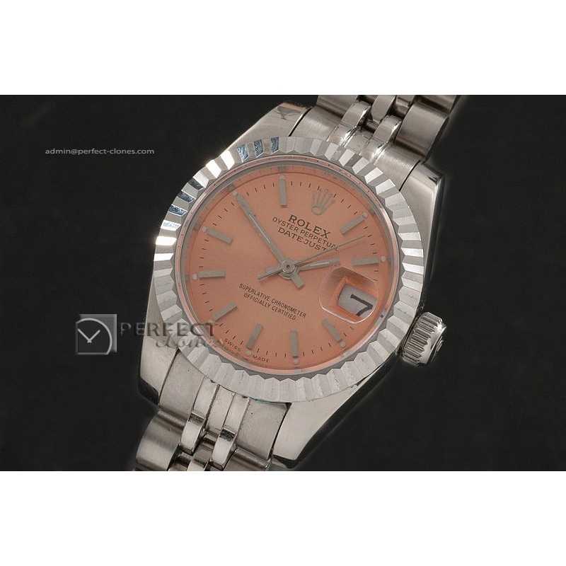 RDJLS10065 SS Salmon Dial Jubilee Stick Marker Swiss Eta2671