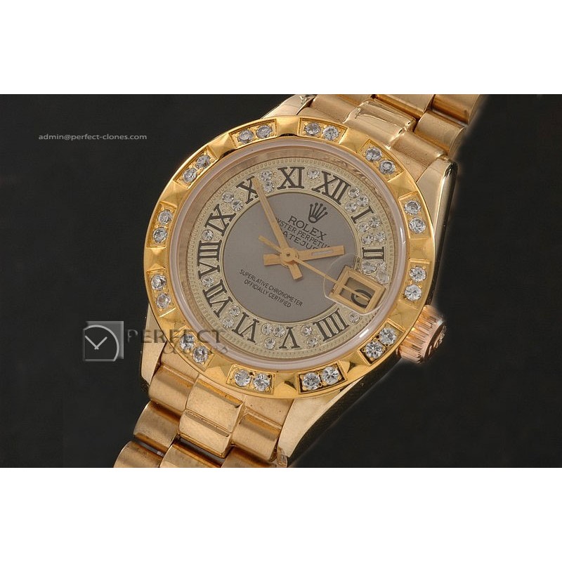 RDJLF10062 FG Diamond/Grey Dial Roman Markers/Bez Eta 2671