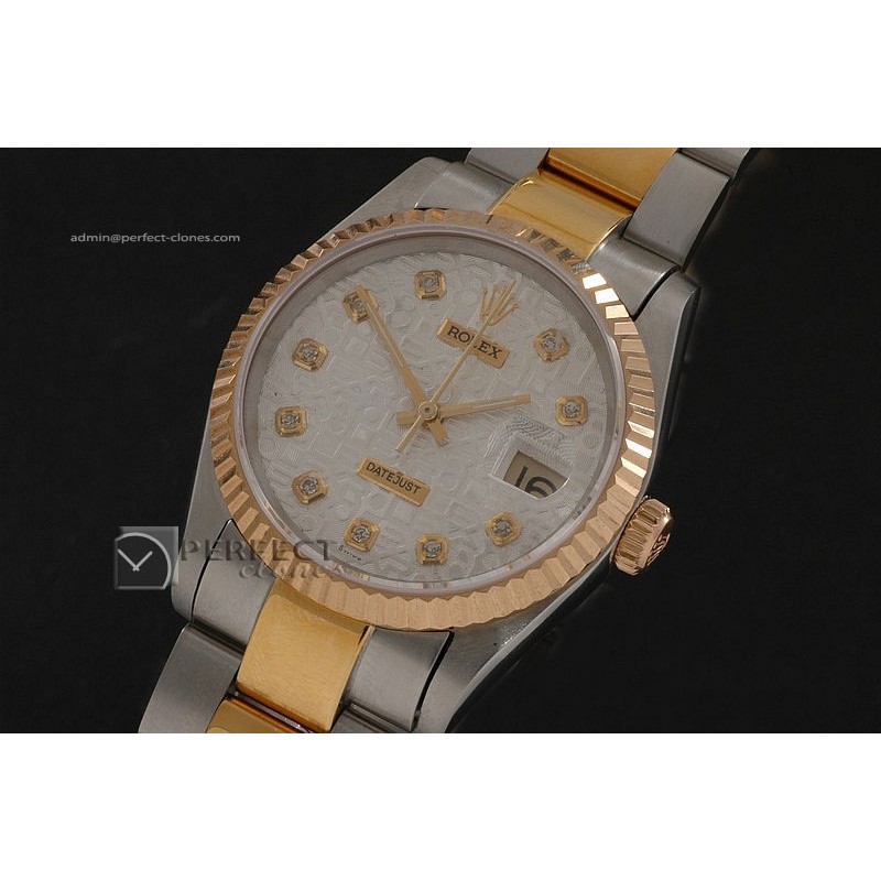 RDJMT10081 TT Jub White Dial Diamond Markers Osyter Eta 2836-2