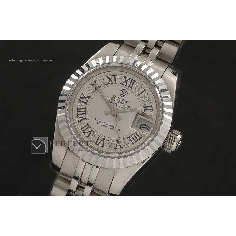RDJLS10068 SS Diamond/White Dial Jubilee Roman Marker Eta 2671-2