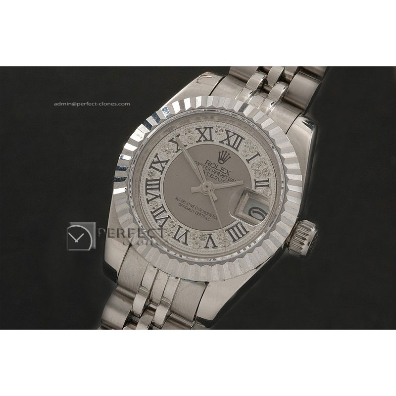 RDJLS10069 SS Diamond/Grey Dial Jubilee Roman Marker Eta 2671-2