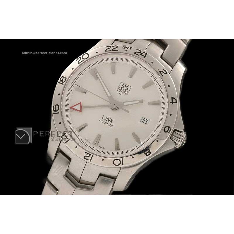 TG10015 Link GMT SS White Swiss Eta 2836-2