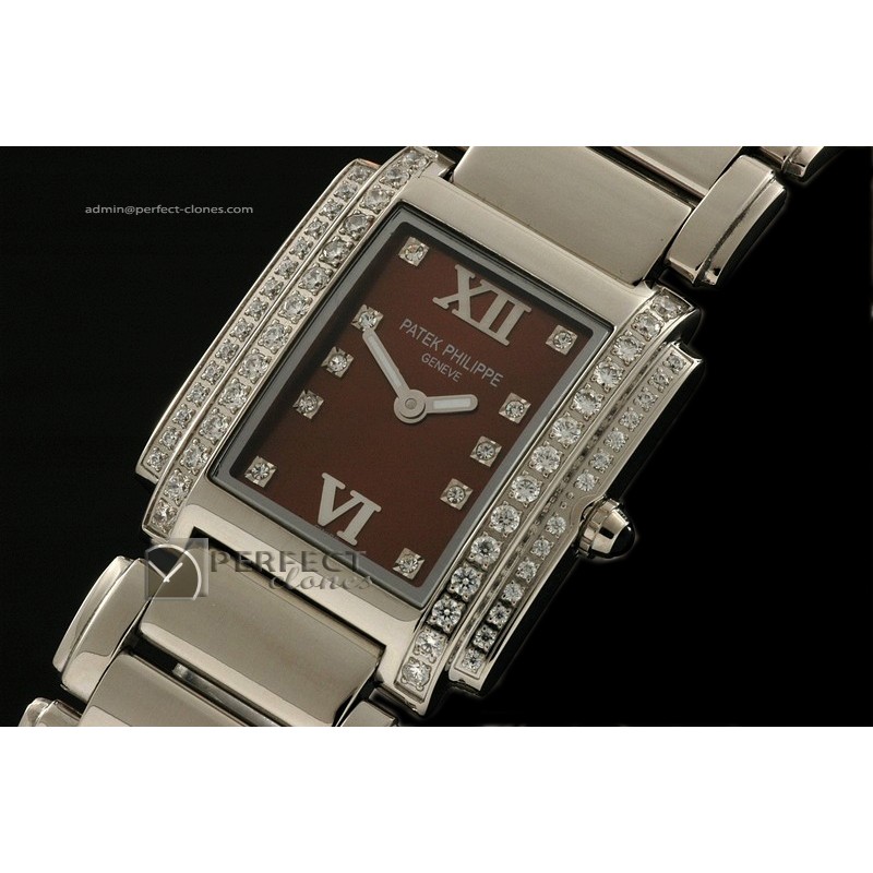 PP01003 Ladies 24 Hours Double Diamonds SS Chocolate Swiss Quart