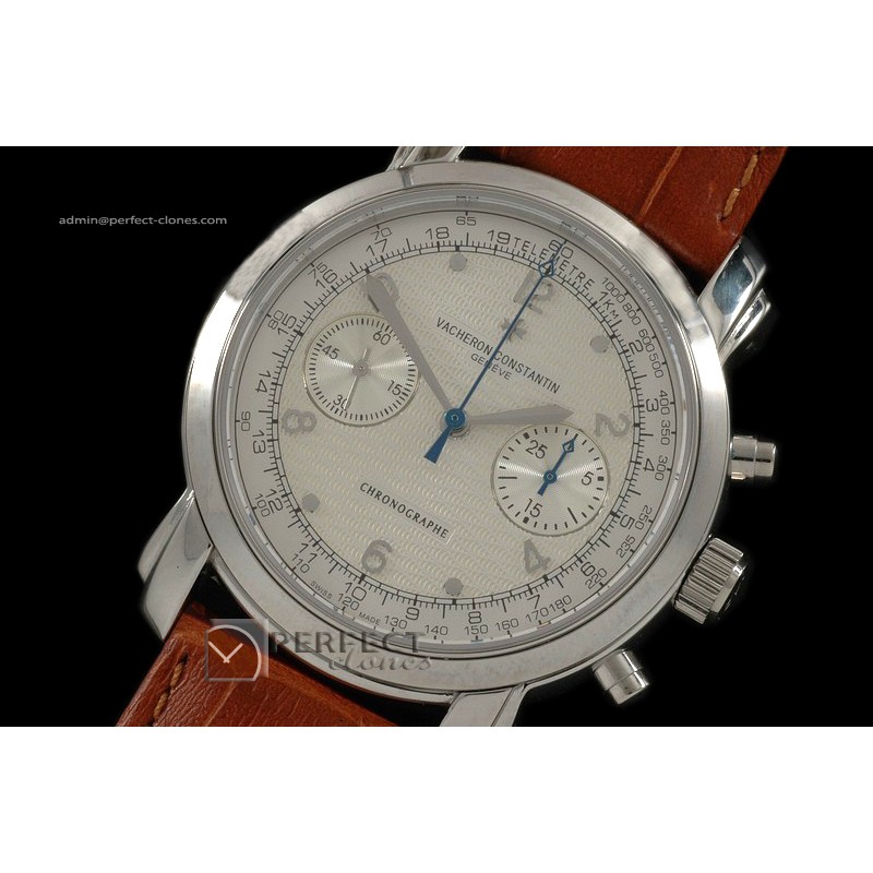 VC10014 Malte Chronographe WG White Manual Chronos